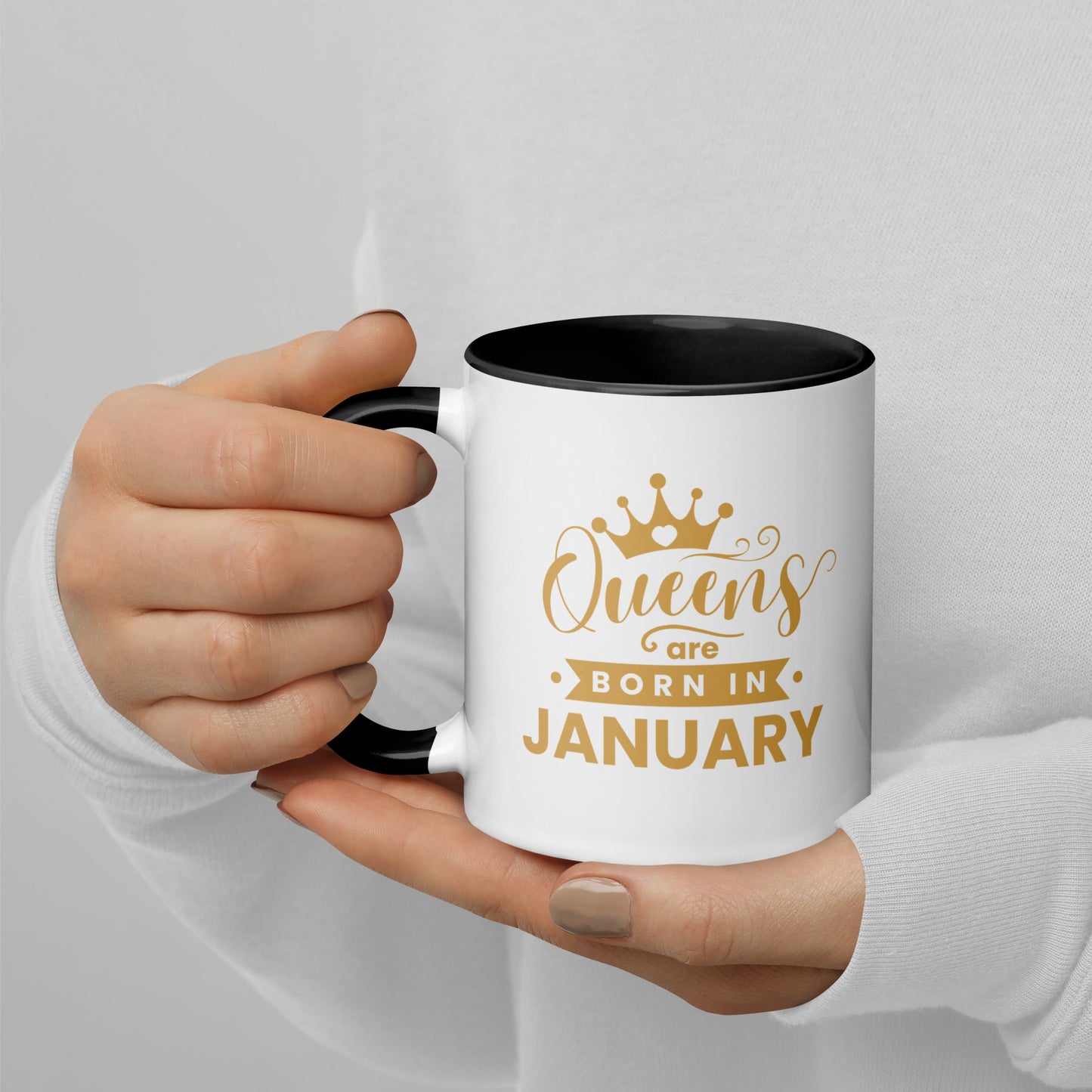 Queens Are Born In January Mug