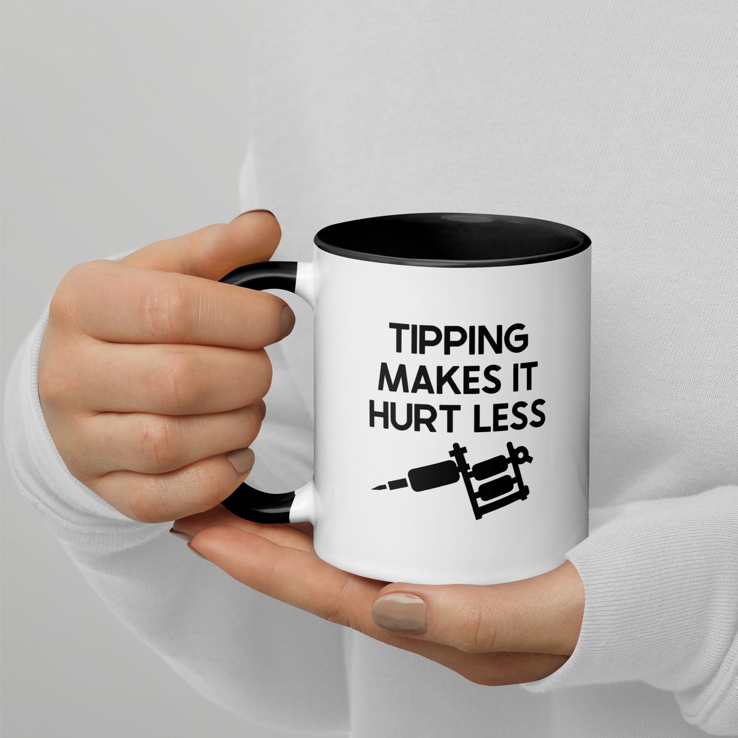 Tipping Makes It Hurt Less Mug