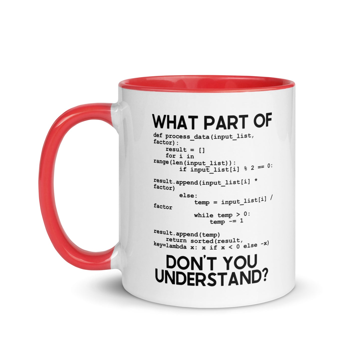 What Part Of Programing Don't You Understand Mug