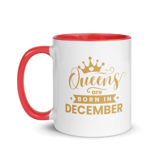 Queens Are Born In December Mug