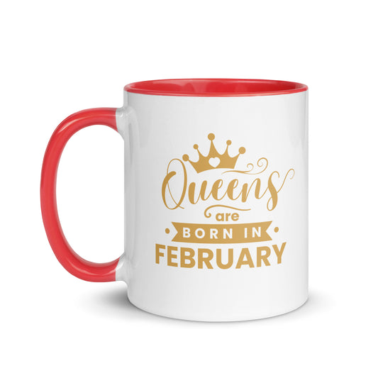 Queens Are Born In February Mug